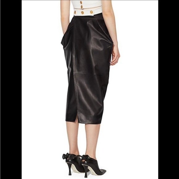 NWT Proenza Schouler Leather High Waist Tulip Skirt-excellent! Reg $2290 - Picture 4 of 11